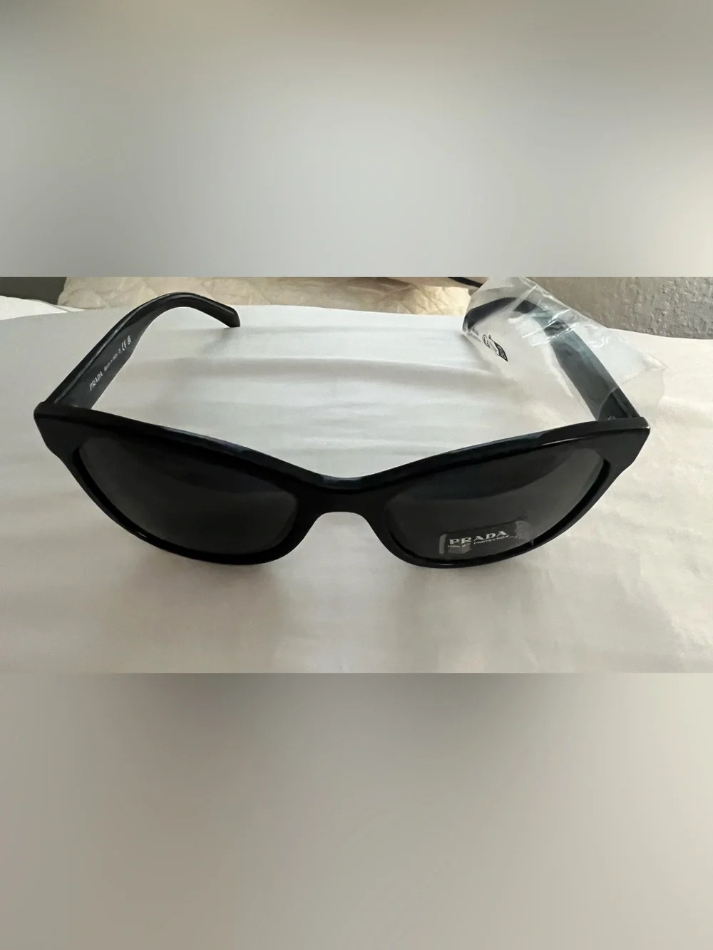 NWT Prada Black Cat-Eye Women's Sunglasses 56mm
